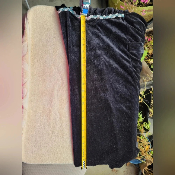 Black velvet  halter dress with silver sequins Tie back Halloween Flapper Dress - Picture 8 of 8